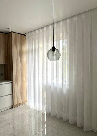 Однотонний тюль Linen креп #50 фото