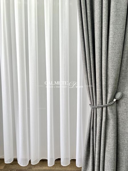 Однотонний тюль Linen креп #50 фото