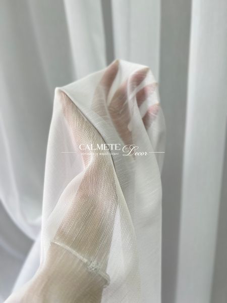 Однотонний тюль Linen креп #50 фото